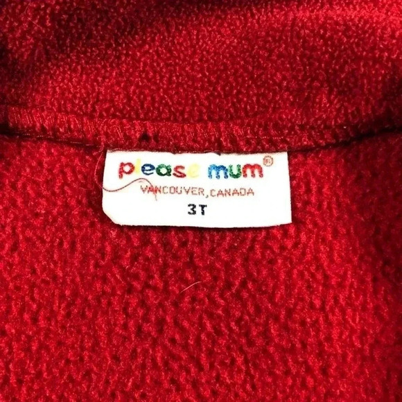 Please  Mum Red Fleece Robe - Picture 6 of 6
